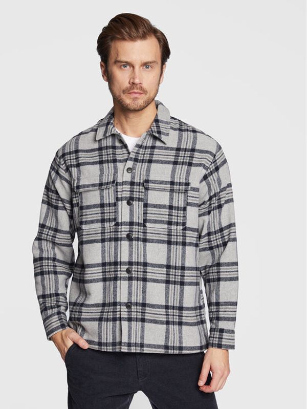 Casual Friday Casual Friday Риза Junger 20504457 Сив Relaxed Fit