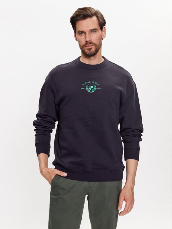 Casual Friday Casual Friday Суитшърт 20504729 Тъмносин Regular Fit