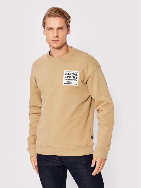 Casual Friday Casual Friday Суитшърт Sage 20504421 Бежов Regular Fit