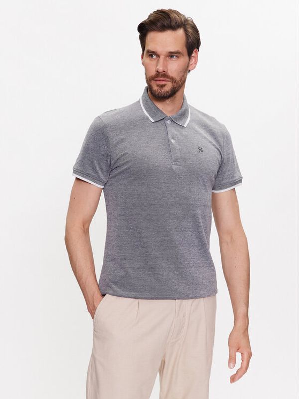 Casual Friday Casual Friday Тениска с яка и копчета 20503969 Сив Regular Fit