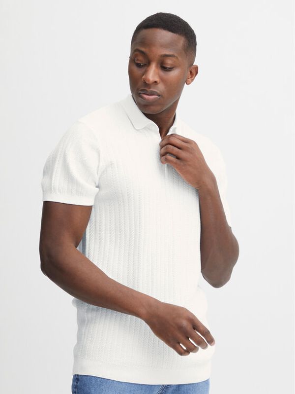 Casual Friday Casual Friday Тениска с яка и копчета 20504674 Екрю Regular Fit