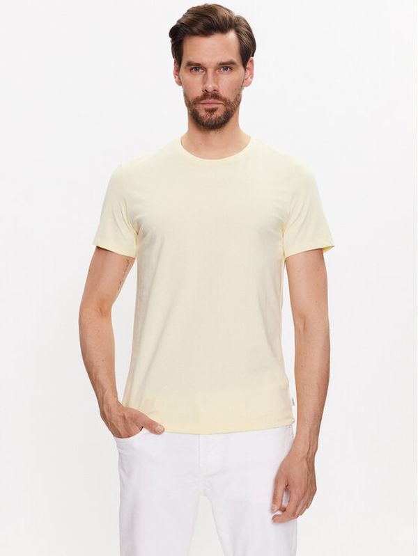 Casual Friday Casual Friday Тишърт 20503063 Жълт Slim Fit