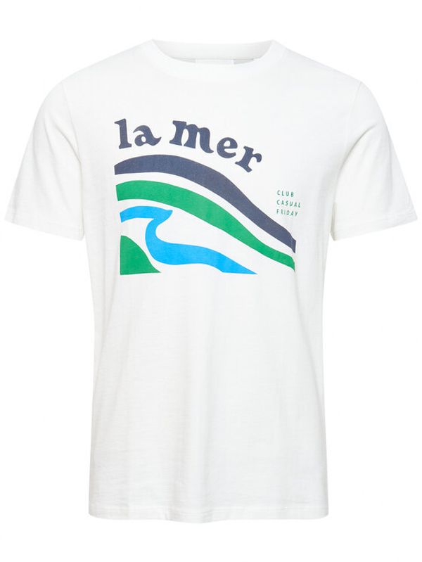 Casual Friday Casual Friday Тишърт 20504707 Бял Regular Fit