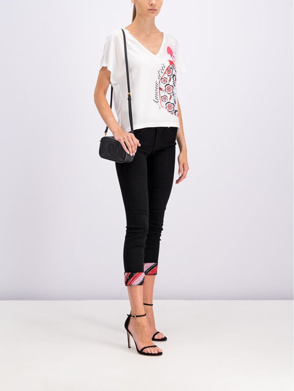 Cavalli Class Cavalli Class Тишърт B2ITB731 Бял Regular Fit
