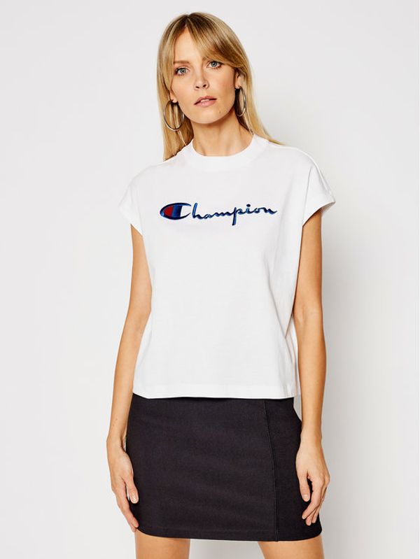 Champion Champion Блуза 112736 Бял Relaxed Fit