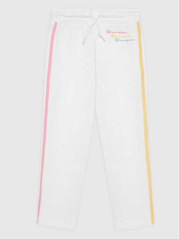 Champion Champion Долнище анцуг 404346 Бял Regular Fit