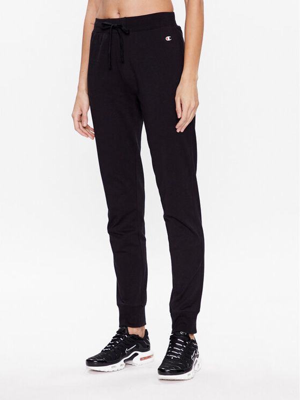 Champion Champion Долнище анцуг C Logo 114898 Черен Regular Fit