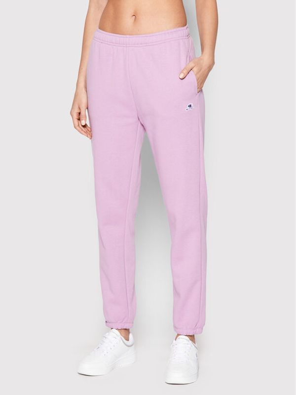 Champion Champion Долнище анцуг Heavy Elasticated Cuff 114925 Виолетов Regular Fit