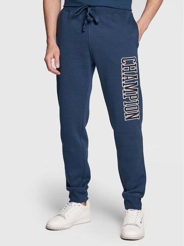 Champion Champion Долнище анцуг Heavy Fleece Bookstore Logo 217880 Тъмносин Regular Fit