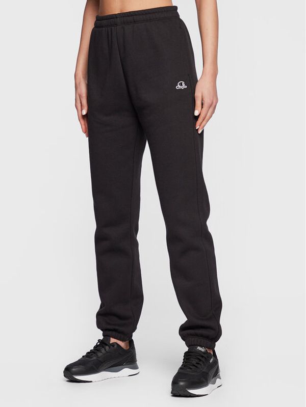 Champion Champion Долнище анцуг Logo Embroidery Fleece 115487 Черен Relaxed Fit