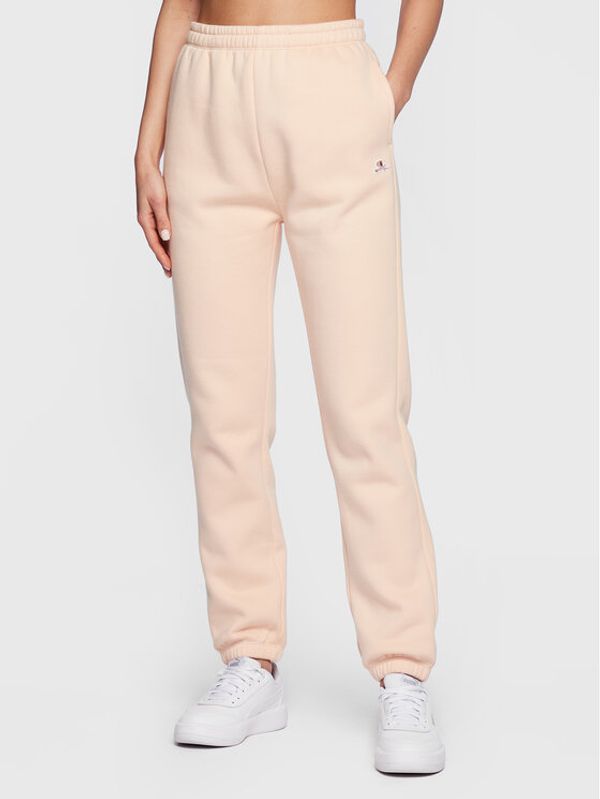 Champion Champion Долнище анцуг Logo Embroidery Fleece 115487 Оранжев Relaxed Fit