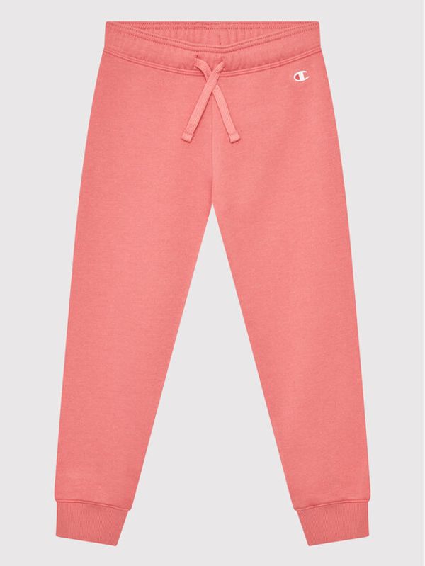 Champion Champion Долнище анцуг Logo Stretch 404451 Розов Regular Fit
