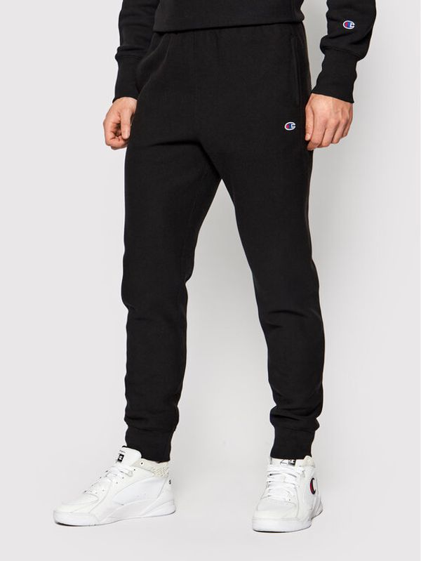 Champion Champion Долнище анцуг Ribbed Cuffs Reverse Weave 216541 Черен Custom Fit