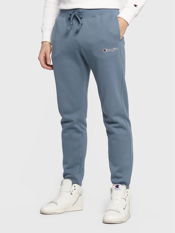 Champion Champion Долнище анцуг Small Embroidery Script 218294 Син Regular Fit