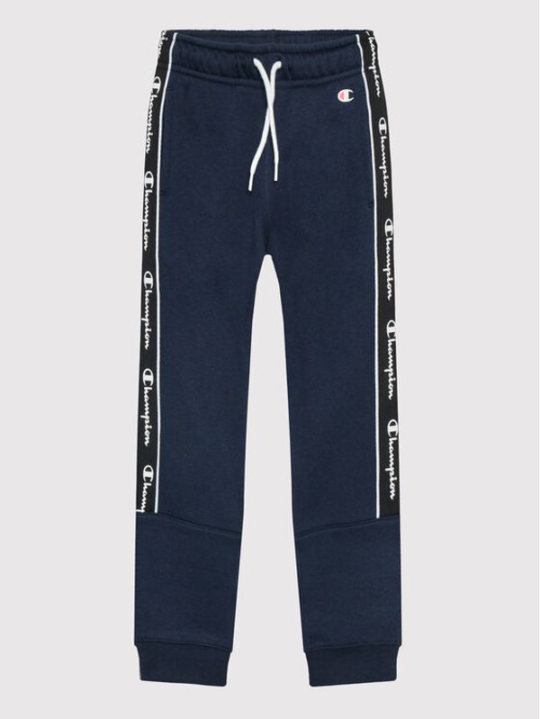 Champion Champion Долнище анцуг Tape Insert Light Fleece 306114 Тъмносин Regular Fit