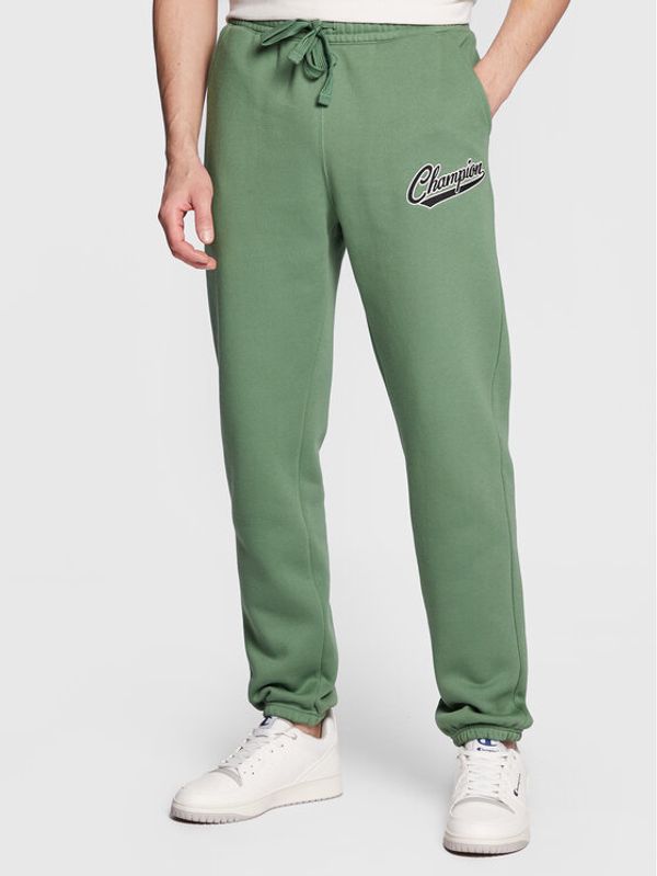 Champion Champion Долнище анцуг Varsity 217889 Зелен Regular Fit