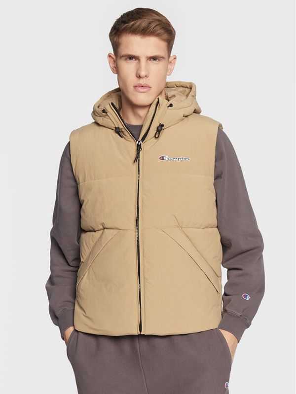 Champion Champion Елек Script Logo 218084 Бежов Regular Fit