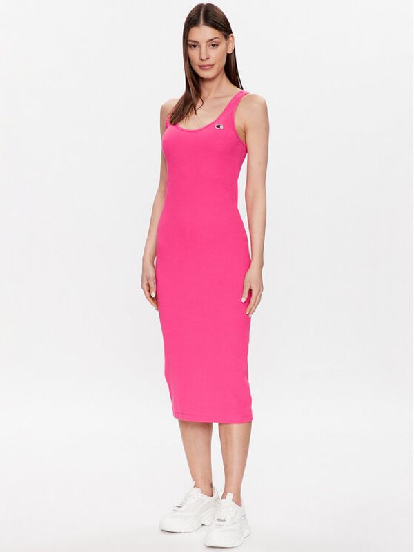 Champion Champion Ежедневна рокля 116064 Розов Slim Fit