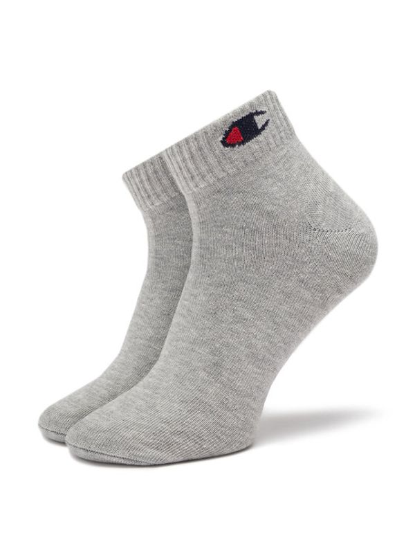 Champion Champion Комплект 3 чифта дълги чорапи мъжки U24559-EM010 Сив