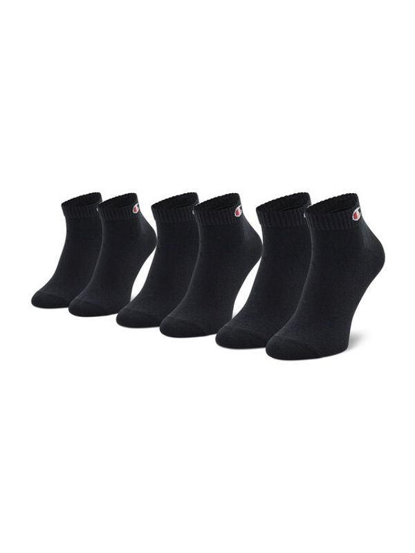 Champion Champion Комплект 3 чифта къси чорапи унисекс U24559 KK001 Черен