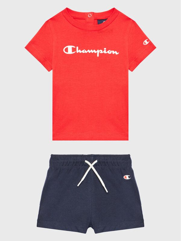 Champion Champion Комплект тишърт и панталонки 306302 Тъмносин Regular Fit