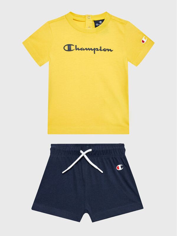 Champion Champion Комплект тишърт и панталонки 306302 Тъмносин Regular Fit