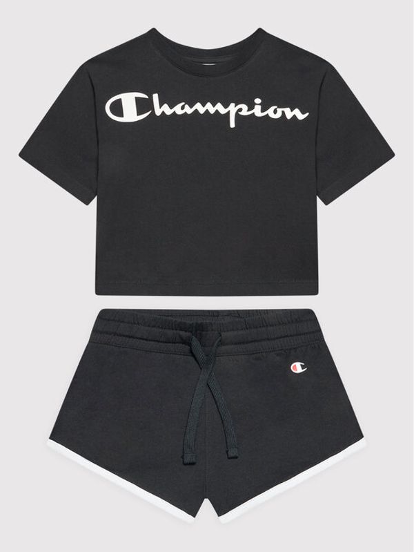 Champion Champion Комплект тишърт и спортни шорти 404319 Черен Regular Fit