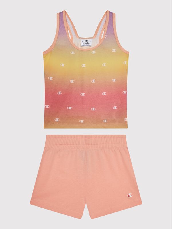 Champion Champion Комплект топ и панталонки 404320 Розов Regular Fit