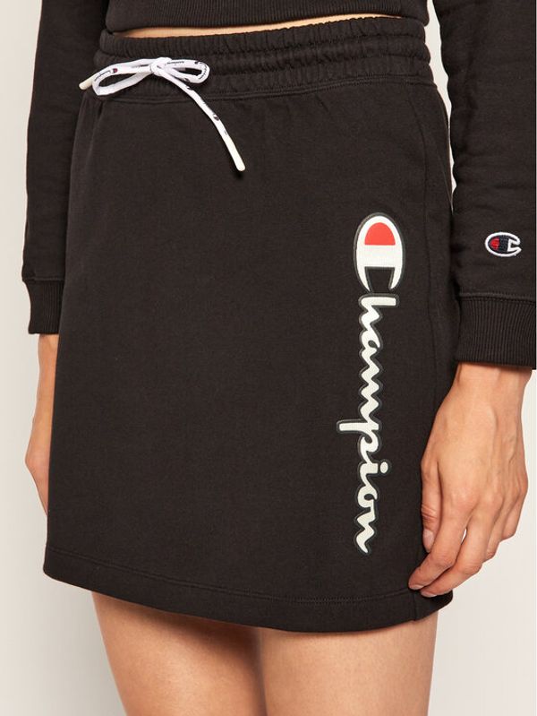 Champion Champion Мини пола Vertical Script Logo 112649 Черен Custom Fit