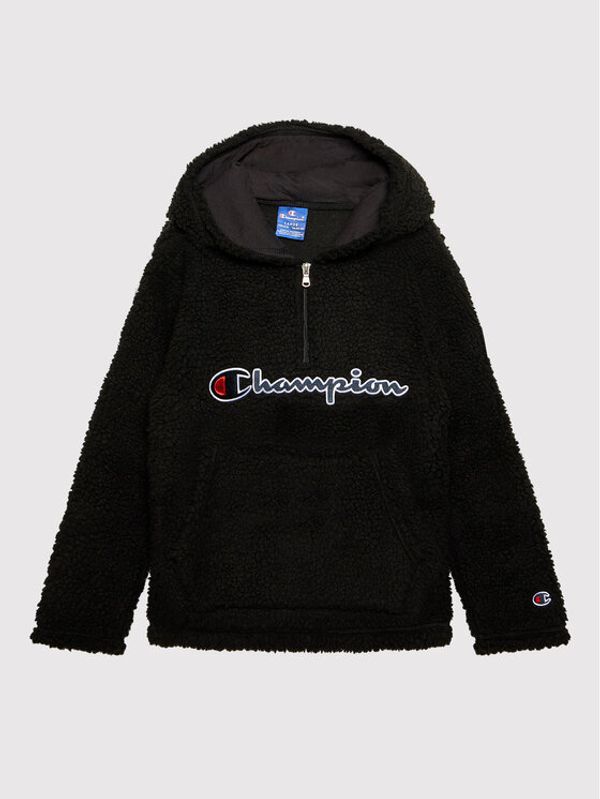 Champion Champion Полар Logo Teddy Fleece 305772 Черен Regular Fit
