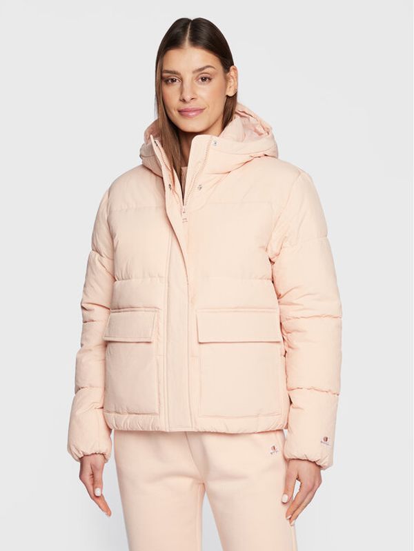 Champion Champion Пухено яке C Logo 115758 Розов Custom Fit