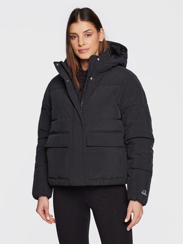 Champion Champion Пухено яке Logo 115758 Черен Custom Fit