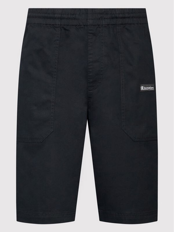 Champion Champion Шорти от плат Marble Wash Long Cut 217180 Черен Custom Fit