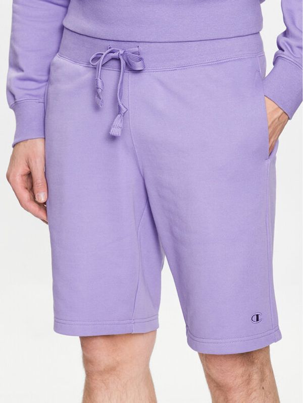 Champion Champion Спортни шорти 218495 Виолетов Regular Fit