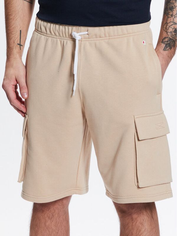 Champion Champion Спортни шорти 218713 Бежов Custom Fit