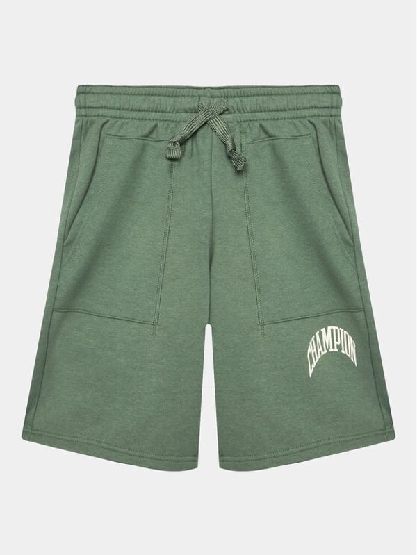 Champion Champion Спортни шорти 306361 Зелен Regular Fit