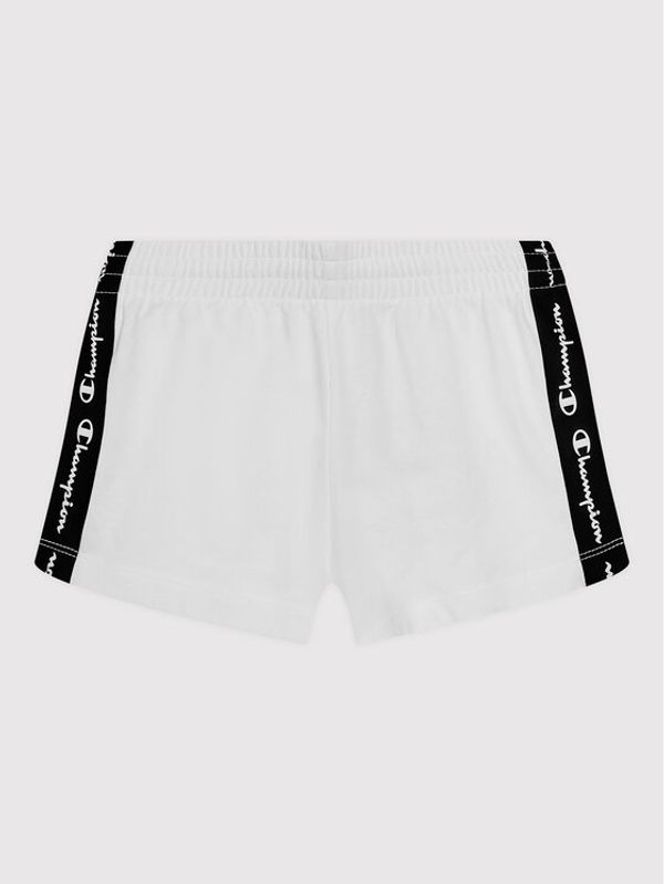 Champion Champion Спортни шорти 404357 Бял Regular Fit