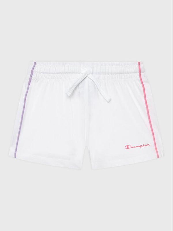 Champion Champion Спортни шорти 404669 Бял Regular Fit
