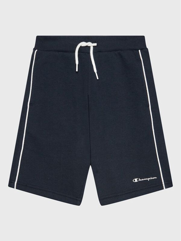 Champion Champion Спортни шорти Script Logo 306147 Тъмносин Regular Fit