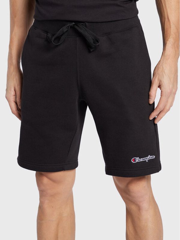 Champion Champion Спортни шорти Small Embroidery Script 218295 Черен Regular Fit