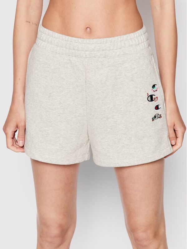 Champion Champion Спортни шорти Stitched With Love 115043 Сив Custom Fit