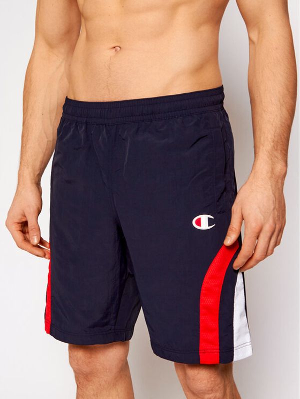 Champion Champion Спортни шорти Stripe Detail Track 214266 Тъмносин Custom Fit