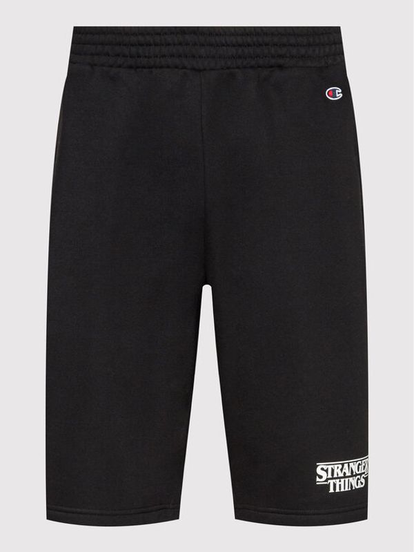 Champion Champion Спортни шорти Unisex STRANGER THINGS 217782 Черен Comfort Fit
