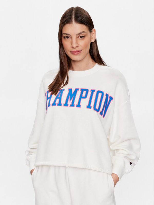 Champion Champion Суитшърт 116082 Бял Relaxed Fit
