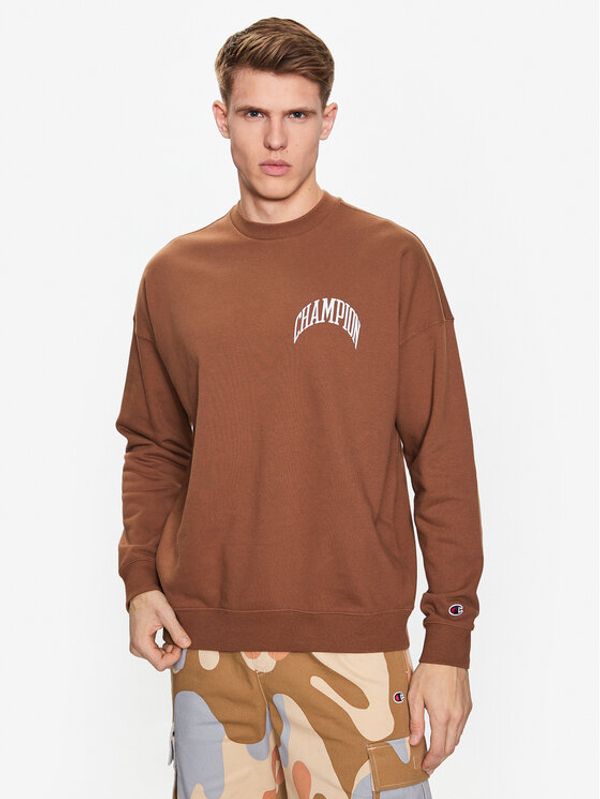 Champion Champion Суитшърт 218517 Кафяв Relaxed Fit