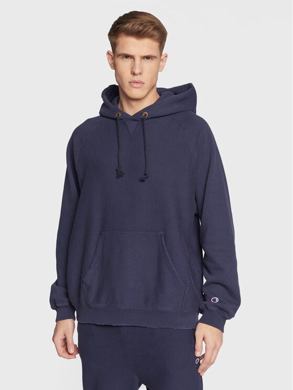 Champion Champion Суитшърт Acid Wash 217979 Тъмносин Custom Fit