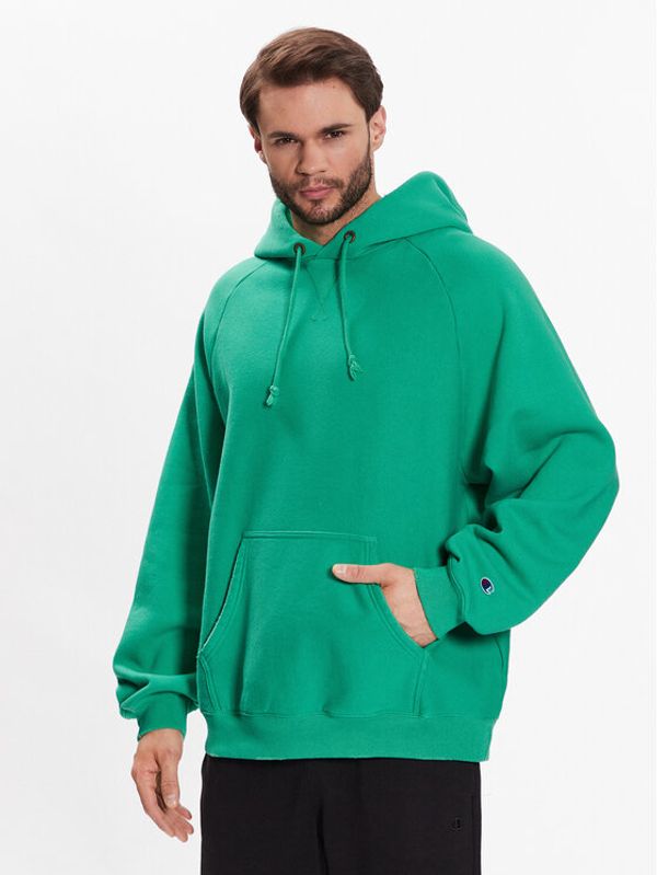 Champion Champion Суитшърт Acid Wash 217979 Зелен Relaxed Fit