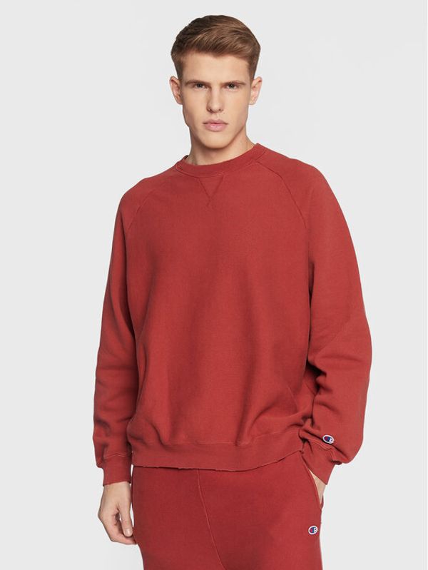 Champion Champion Суитшърт Acid Wash 217980 Червен Custom Fit