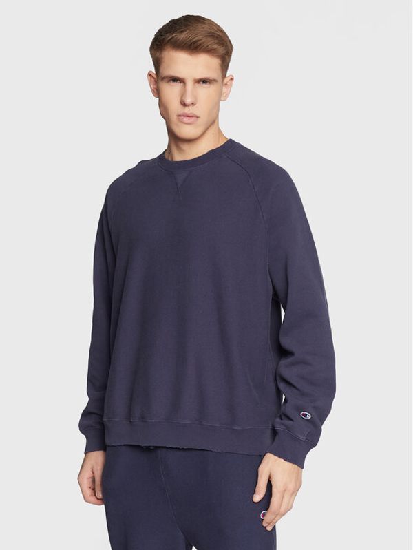 Champion Champion Суитшърт Acid Wash 217980 Тъмносин Custom Fit