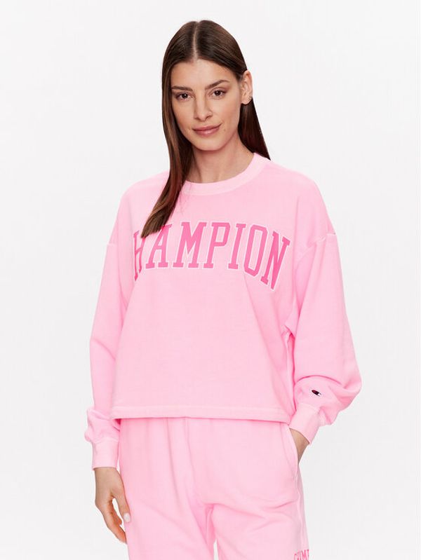 Champion Champion Суитшърт Bookstore 116082 Розов Relaxed Fit